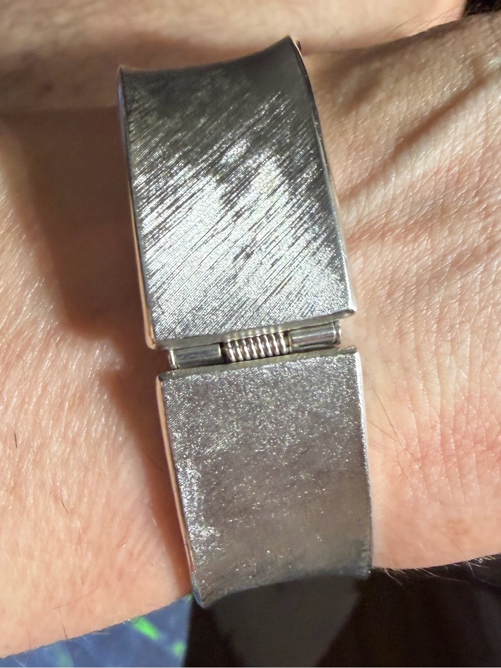 Vintage Silver Tone Wing Cuff Bracelet - Picture 3 of 6